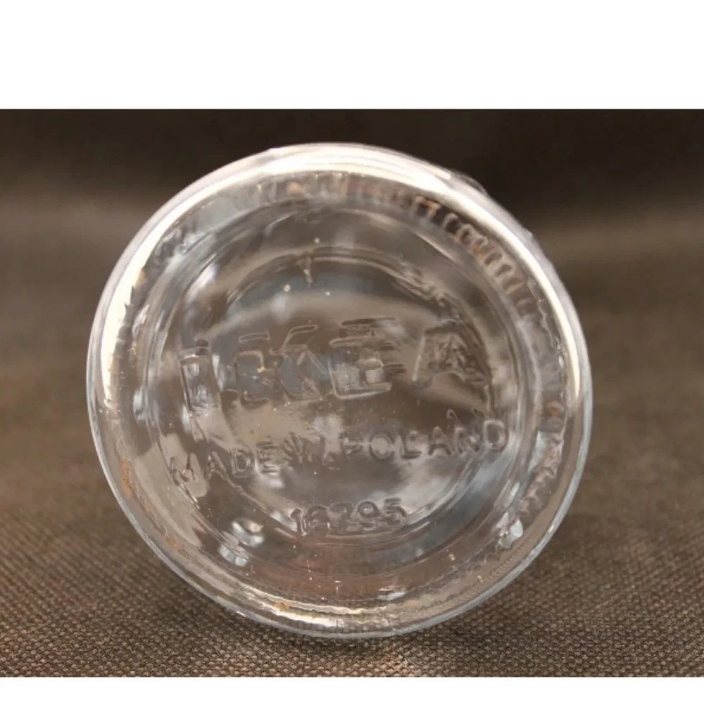 Ikea Emma Dafnas Clear Glass Vase Hobnail Pattern Poland 16795 7.25